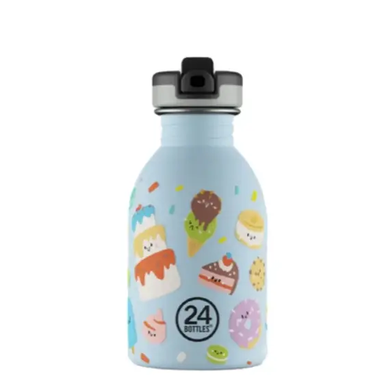 24Bottles - Urban Bottle - Sweet Friends - Blå - 250 ml / Home and Kitchen Kitchen Home & Kitchen