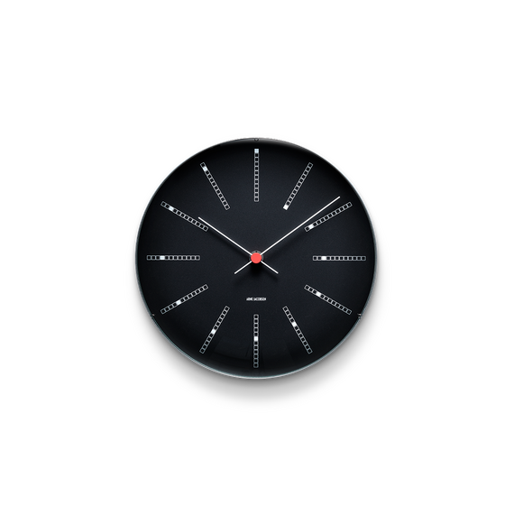 Arne Jacobsen - Bankers Wall Clock - Ø21 cm - Black / Home and Kitchen Διακόσμηση Σπίτι & Κουζίνα