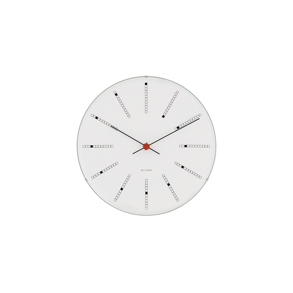 Arne Jacobsen - Bankers Wall Clock - Ø21 cm - White / Home and Kitchen Decor Home & Kitchen