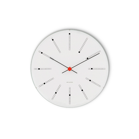 Arne Jacobsen - Bankers Wall Clock - Ø29 cm - White / Home and Kitchen Διακόσμηση Σπίτι & Κουζίνα