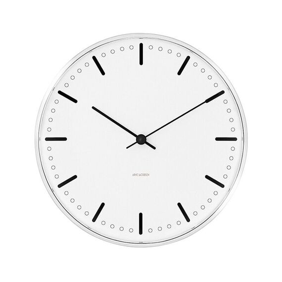 Arne Jacobsen - City Hall Wall Clock - Ø29 cm - White / Home and Kitchen Διακόσμηση Σπίτι & Κουζίνα