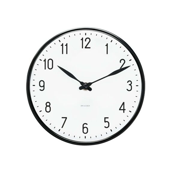 Arne Jacobsen - Station Wall Clock - Ø29 cm - Black / Home and Kitchen Διακόσμηση Σπίτι & Κουζίνα