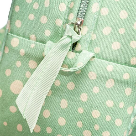 Karen Denmark - 2 pcs Cosmetic bag with handle Green/white print / Beauty Uncategorized (Beauty)