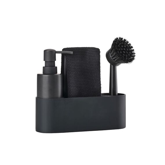 Zone Denmark - Singles Dishwashing Set - 4 Parts - Black / Home and Kitchen Uncategorized (Home & Kitchen) Home & Kitchen