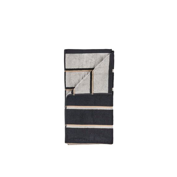 Zone Denmark - Sauna Bath Towel 140x70 cm - Black, Soft Grey, Camel / Home and Kitchen Uncategorized (Home & Kitchen) Home & Kitchen