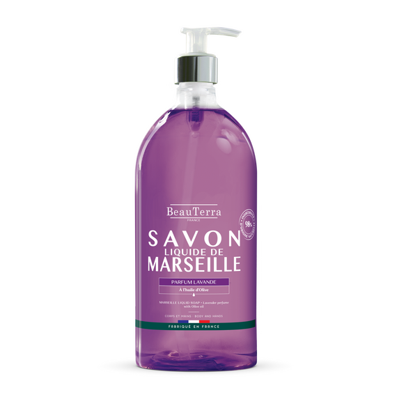 BeauTerra - Marseille Liquid Soap - Lavander - 1L / Beauty Uncategorized (Beauty)