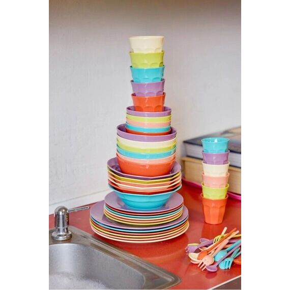 Rice - Melamine Soup Bowl - Assorted Glory Days Colors - 400 ml - 6 Pack / Home and Kitchen Uncategorized (Home & Kitchen) Home & Kitchen