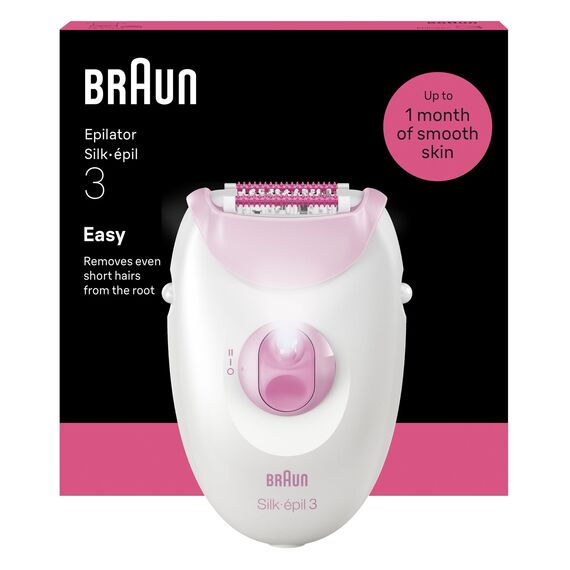 Braun - Silk·épil 3 Corded Epilator - Pink / Health and Personal Care Αταξινόμητα (Ομορφιά)