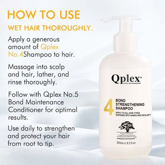 Arganmidas - Qplex No.4 BOND STRENGTHENING SHAMPOO - 250ml / Beauty Uncategorized (Beauty)