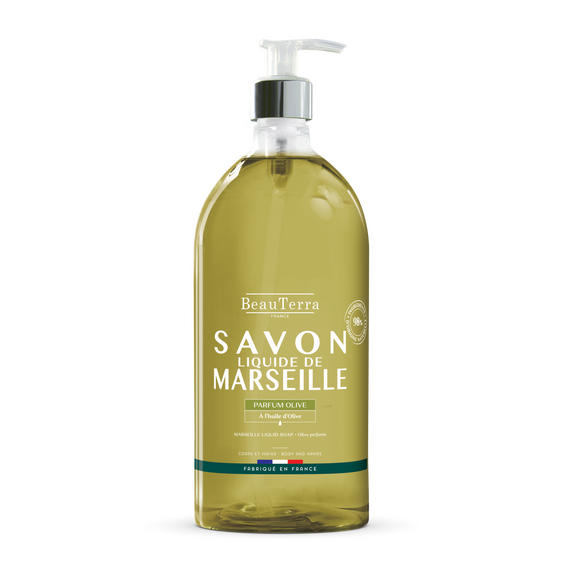 BeauTerra - Marseille Liquid Soap - Olive - 1L / Beauty Uncategorized (Beauty)