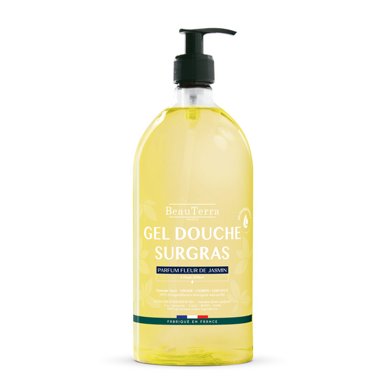 BeauTerra - Ultra Rich Shower Gel - Fleur de Jasmin - 1L / Beauty Uncategorized (Beauty)