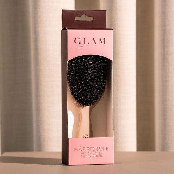GLAM by Irina - Hairbrush with Boar Bristles - Light-Colored / Beauty Uncategorized (Beauty)