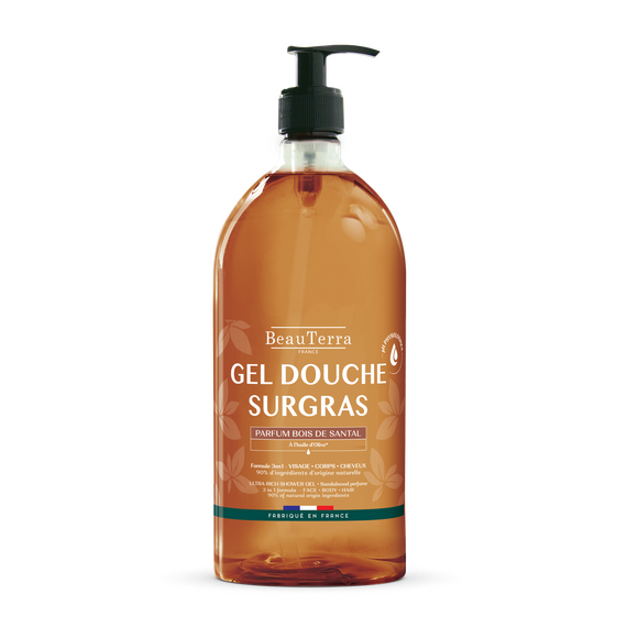 BeauTerra - Ultra Rich Shower Gel - Sandalwood - 1L / Beauty Αταξινόμητα (Ομορφιά)