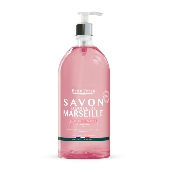 BeauTerra - Marseille Liquid Soap - Rose Ancienne - 1L / Beauty Uncategorized (Beauty)