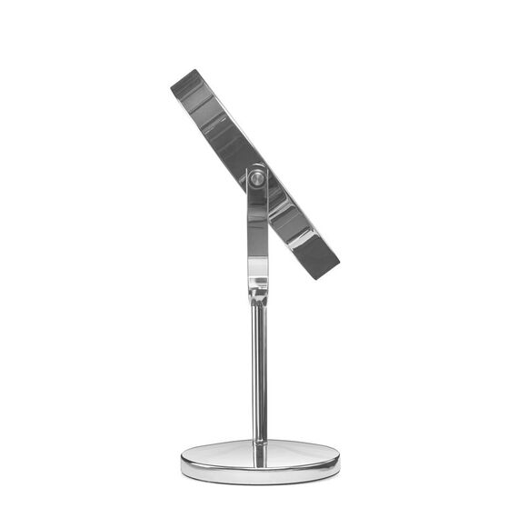 Gillian Jones - Rechargeable LED table mirror - Chrome - 21.5 cm x 35 cm x 13.5 cm, Ø 17 cm / Beauty Uncategorized (Beauty)