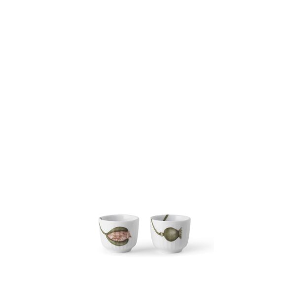 Kähler - Hammershøi Poppy Egg Cup - White w. Deco - Ø5 cm - 2 pcs. / Home and Kitchen Uncategorized (Home & Kitchen) Home & Kitchen