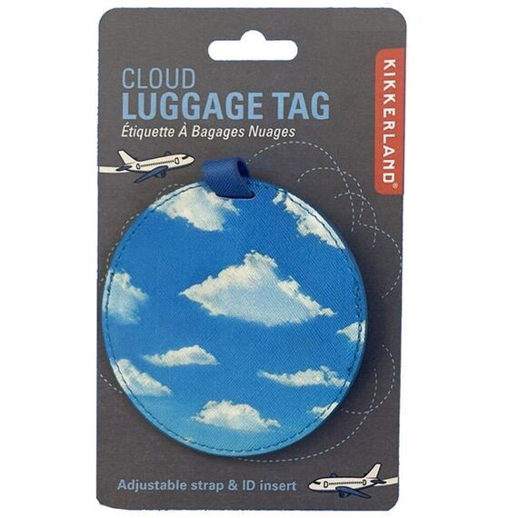 Kikkerland - Cloud Luggage Tag - 3.5 inches / Luggage and Travel Gear Uncategorized (Luggages & Bags) Lugagges & Bags