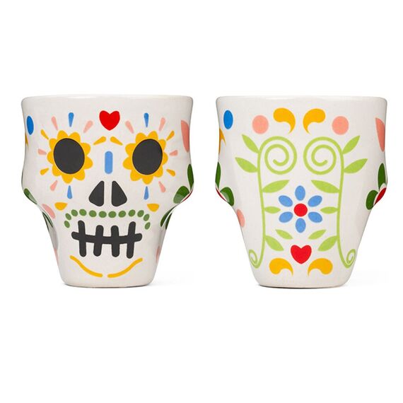 Kikkerland - Sugar Skull Shot Glasses - Colorful - Diameter: 2 inches, Height: 2.25 inches / Home and Kitchen Uncategorized (Home & Kitchen) Home & Kitchen