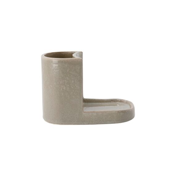 Meraki - Brush and soap holder, MKDatura - Shellish grey - w: 18 cm, h: 12.7 cm / Home and Kitchen Αταξινόμητα (Σπίτι & Κουζίνα) Σπίτι & Κουζίνα