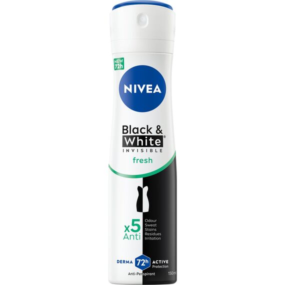 Nivea - Black & White Invisible Fresh Female Spray - Black & White - 150 ml / Beauty Αταξινόμητα (Ομορφιά)