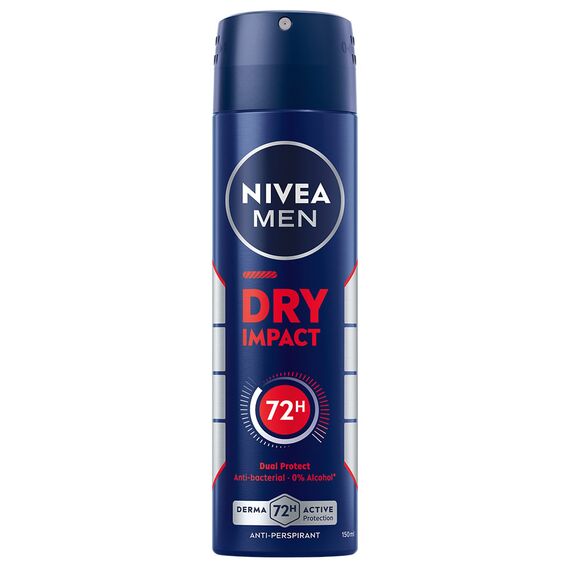 Nivea - Dry Impact Male Spray - 150 ml / Beauty Uncategorized (Beauty)