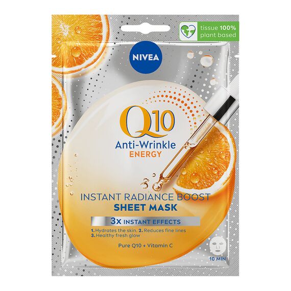 Nivea - Q10 Energy Sheet Mask - 1 stk. / Beauty Αταξινόμητα (Ομορφιά)