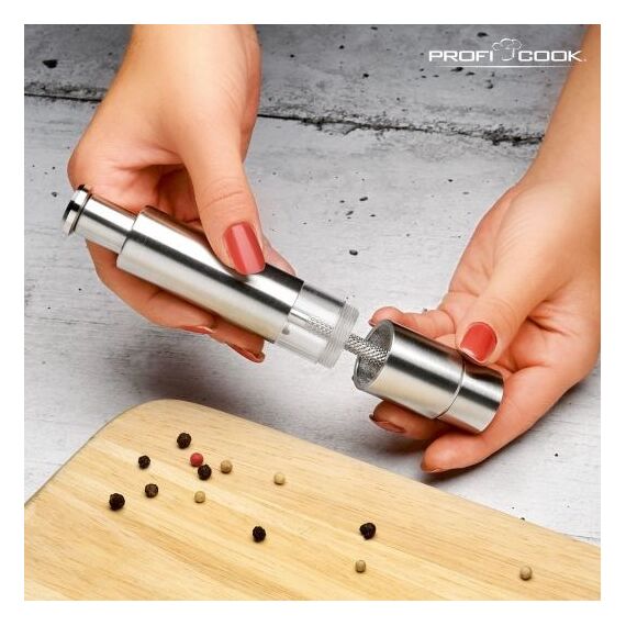 ProfiCook PC-PSM 1160 Salt & pepper grinder set Stainless steel, Transparent Κουζίνα Σπίτι & Κουζίνα