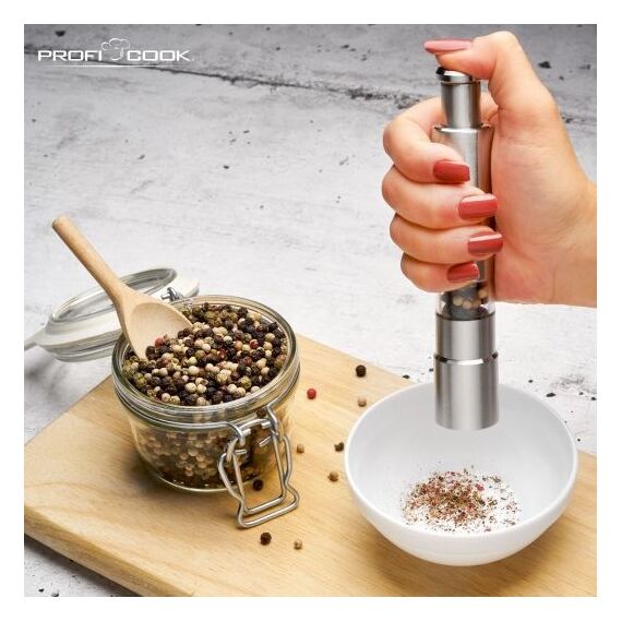 ProfiCook PC-PSM 1160 Salt & pepper grinder set Stainless steel, Transparent Κουζίνα Σπίτι & Κουζίνα