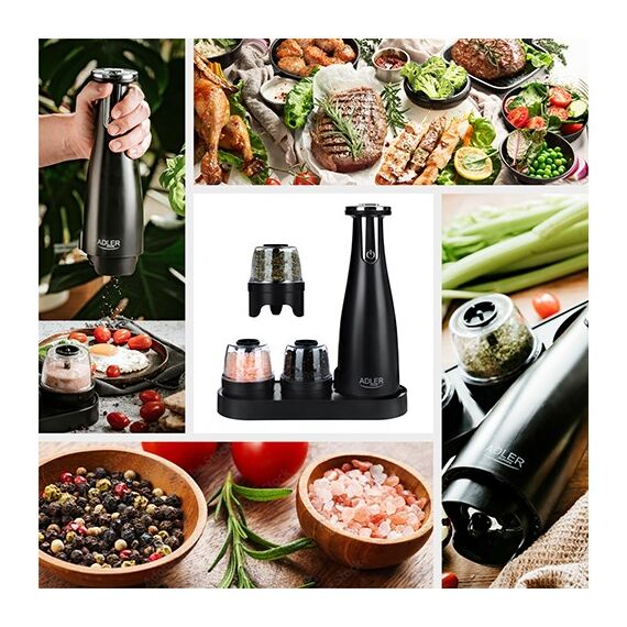 Spice mill set Adler AD 4449B Black Κουζίνα Σπίτι & Κουζίνα