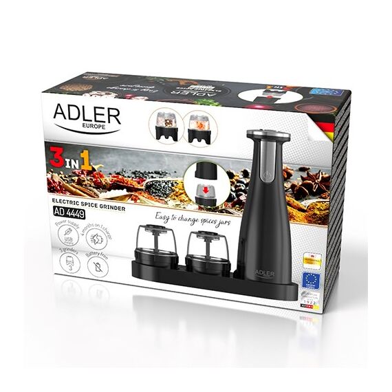 Spice mill set Adler AD 4449B Black Κουζίνα Σπίτι & Κουζίνα