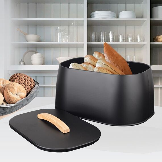 Breadbox MAESTRO MR-1675-BLACK Black Κουζίνα Σπίτι & Κουζίνα