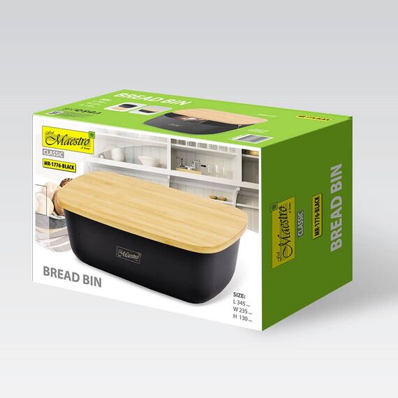 MAESTRO breadbox MR-1776-BLACK Κουζίνα Σπίτι & Κουζίνα