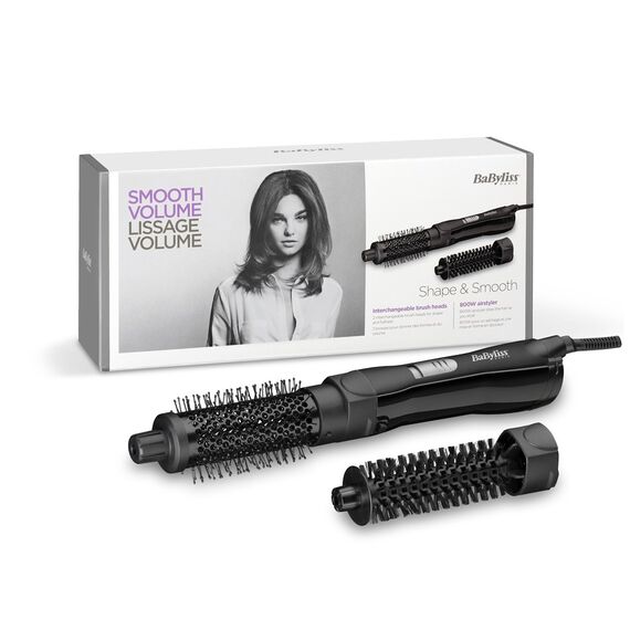 BaByliss Shape & Smooth Straightening brush Warm Black 800 W 78.7" (2 m) Εργαλεία Μαλλιών Περιποίηση Μαλλιών