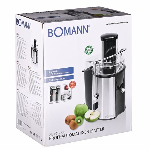 Bomann AE 1917 CB 1000 W Stainless steel Juicers Appliances