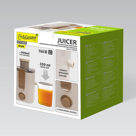 Feel Maestro MR-800 Juicer 700 W beige Juicers Appliances