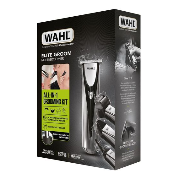WAHL Elite Groom Black, Silver Lithium-Ion (Li-Ion) Εργαλεία Μαλλιών Περιποίηση Μαλλιών