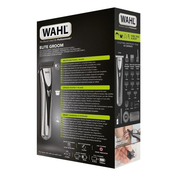 WAHL Elite Groom Black, Silver Lithium-Ion (Li-Ion) Εργαλεία Μαλλιών Περιποίηση Μαλλιών