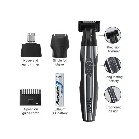 Wahl Travel Kit Deluxe Black, Stainless steel Εργαλεία Μαλλιών Περιποίηση Μαλλιών