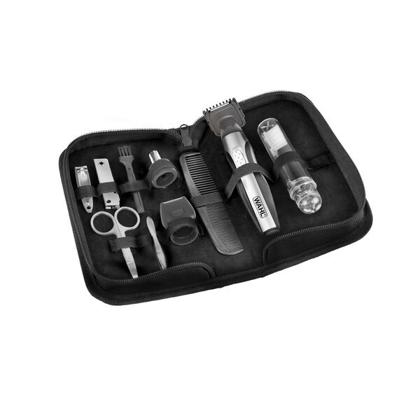 Wahl Travel Kit Deluxe Black, Stainless steel Εργαλεία Μαλλιών Περιποίηση Μαλλιών