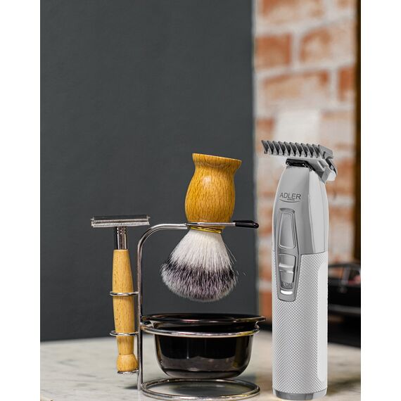 Adler AD 2836S beard trimmer Battery 4 6 mm Silver Hair Tools Hair Care