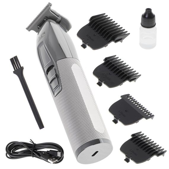 Adler AD 2836S beard trimmer Battery 4 6 mm Silver Hair Tools Hair Care