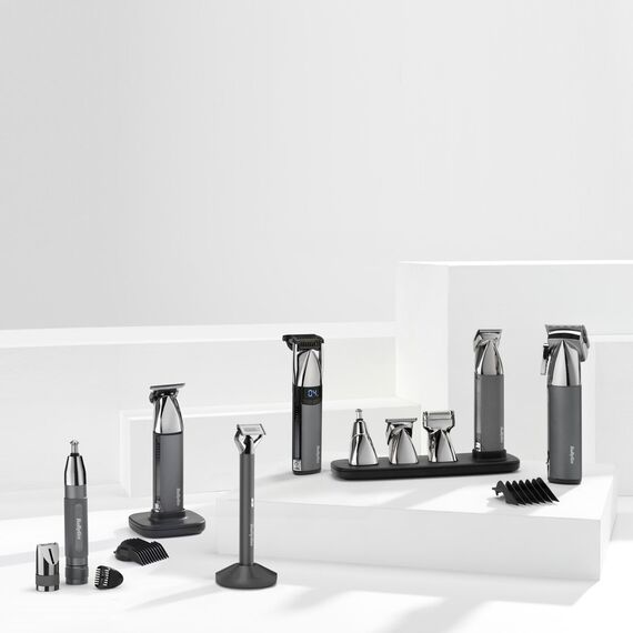BaByliss Super-X Metal OT996E beard trimmer Battery 5 5 mm Wet & Dry Silver Hair Tools Hair Care