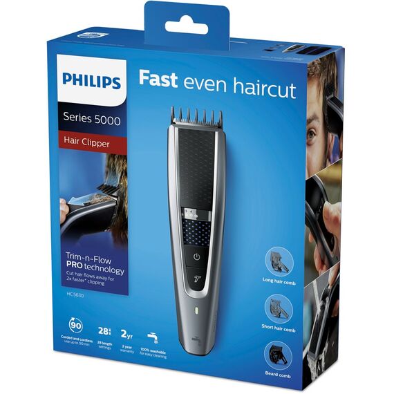 Philips 5000 series HC5630/15 hair trimmers/clipper Black, Silver Εργαλεία Μαλλιών Περιποίηση Μαλλιών