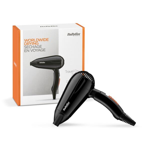 BaByliss  5344E  Travel Dry 2000 2000 W Black Εργαλεία Μαλλιών Περιποίηση Μαλλιών