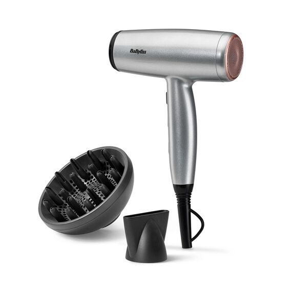 BaByliss Cosmos D580DE hair dryer 2100 W Satin steel Hair Tools Hair Care
