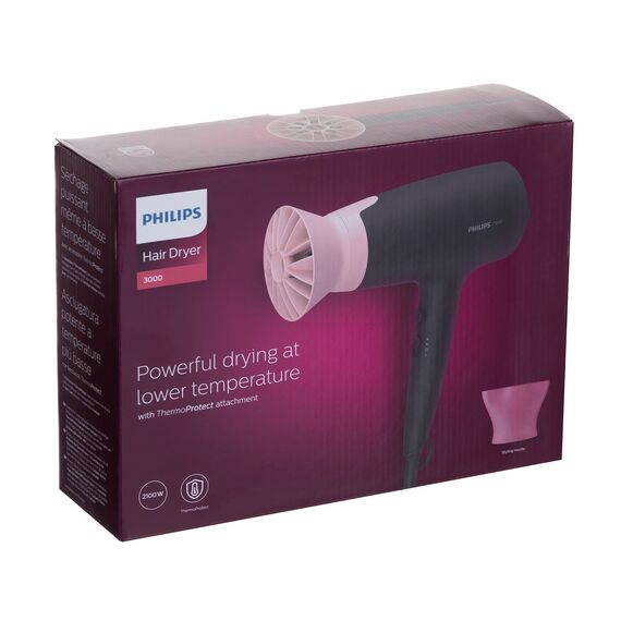 Philips BHD350/10 hair dryer 2100 W Black, Pink Hair Tools Hair Care