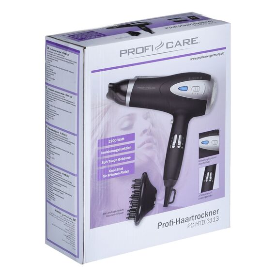 ProfiCare PC-HTD 3113 hair dryer 2200 W Black Εργαλεία Μαλλιών Περιποίηση Μαλλιών