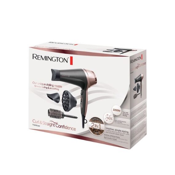 Remington D5706 hair dryer 2200 W Black, Pink gold Εργαλεία Μαλλιών Περιποίηση Μαλλιών