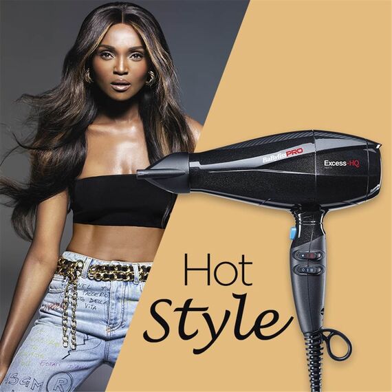 BaByliss Excess-HQ hair dryer 2600 W Black Εργαλεία Μαλλιών Περιποίηση Μαλλιών