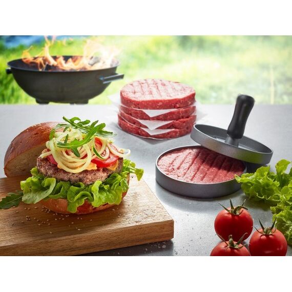 GEFU BBQ hamburger press Black, Grey Aluminium, Plastic Κουζίνα Σπίτι & Κουζίνα